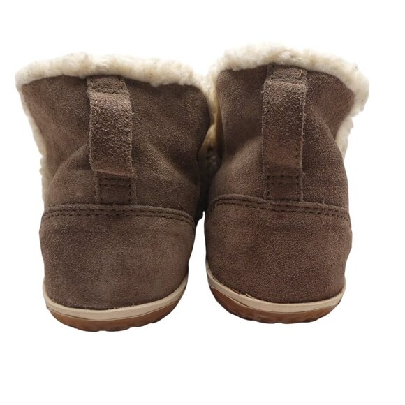 LL Bean Brown Suede Fleece Lined Mountain Slipper Boot Mocs WOmens 10 - Picture 9 of 13